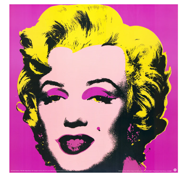 Posten Kunstdrucke (10 Stück) - (Warhol, Andy) - (Marilyn) - (pink) - (Blatt: 65,5 × 65,0 cm)