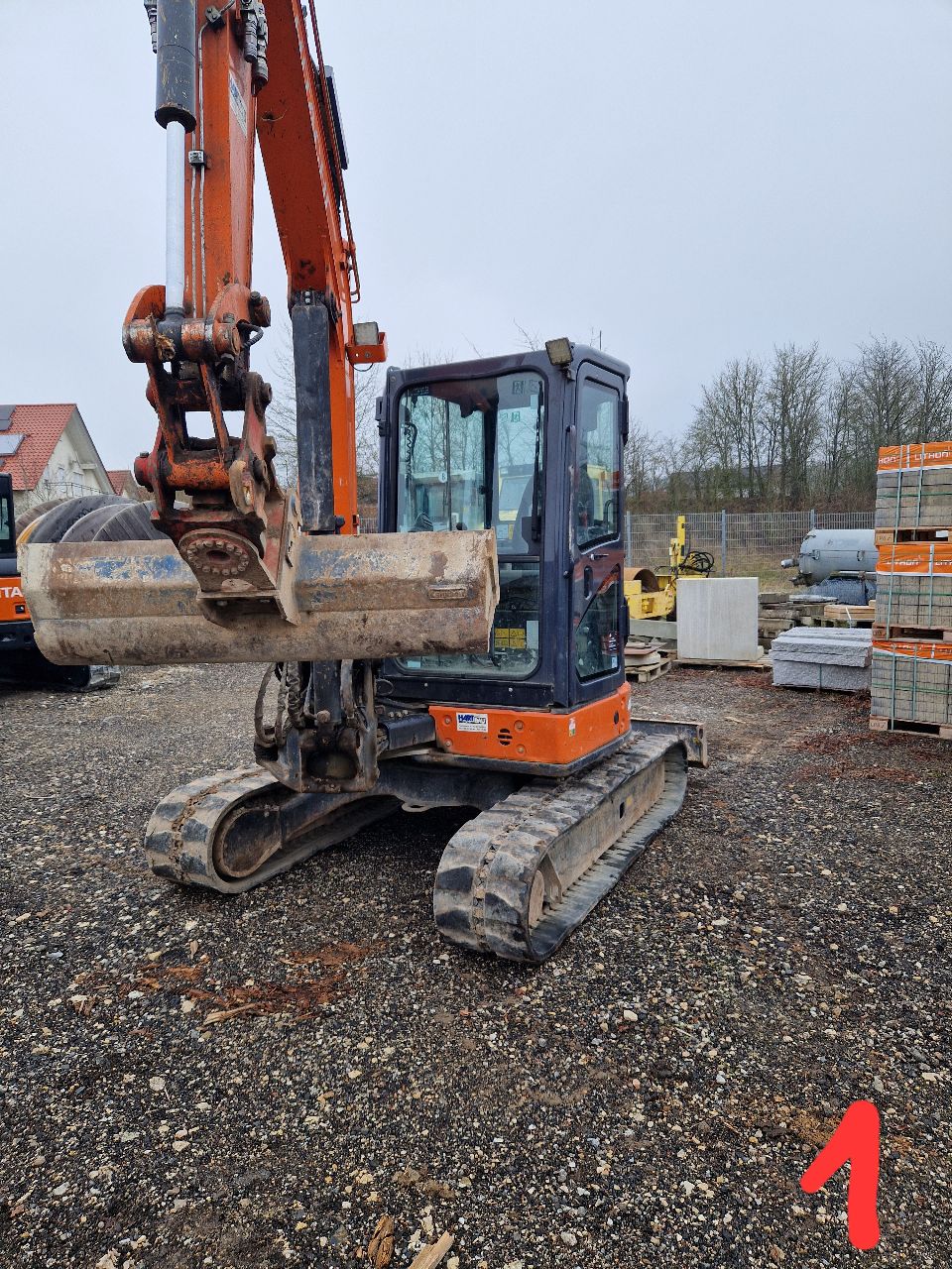 Mini-Bagger (Hitachi, ZX 48U) - (Baujahr: 2016) - (Löffelvolumen: 0,17 m³) - (Leistung: 29,1 kW) - (Betriebsstunden: 3466 lt. Vorbesitzer (Stand 25.01.2025) 