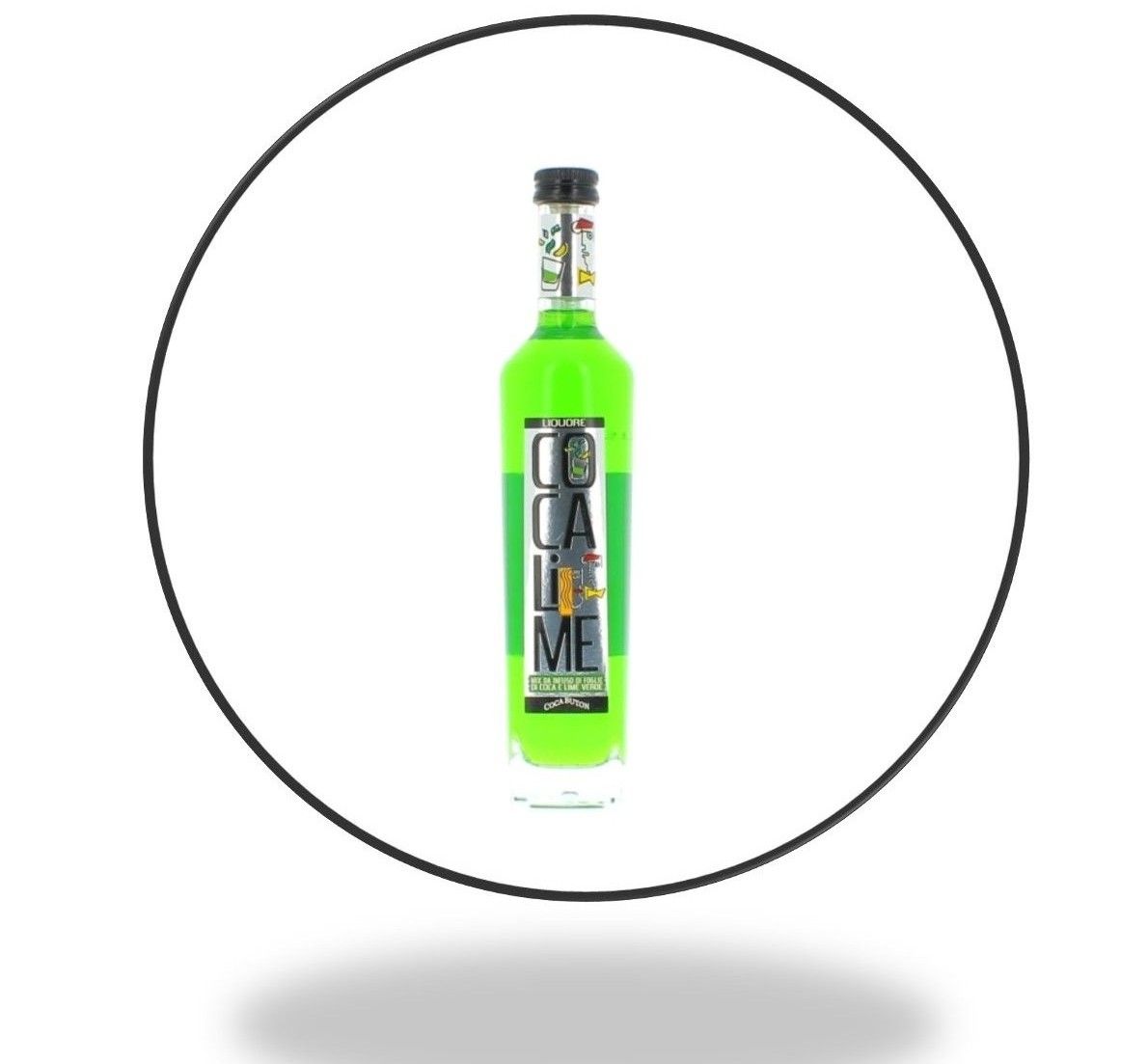 Posten Likör (Buton Coca Lime) - (ca. 1000 Stück) - (50 cl Flaschen) - (20% vol) - (Ursprungsland: Italien) - (aus dem Hause Montenegro Srl.) - (Verkaufspreis: ca. 12.000 bis 15.000 €) - (Startpreis: 750,00 € = 0,75 € pro Flasche)