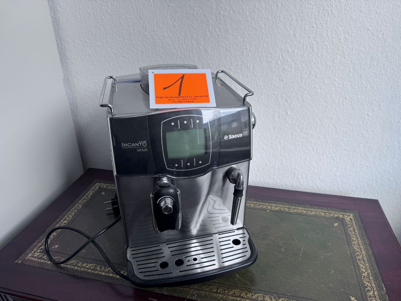 Kaffeemaschine (Saeco, Incanto sirius S-Class) - (nicht auf Funktion überprüft) - (Startpreis: 1,00 EUR)